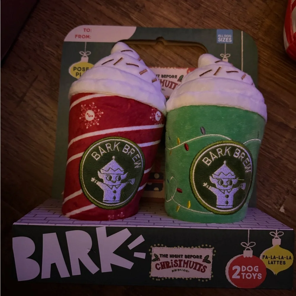 Bark Box XL dog toys NEW puppermint mocha